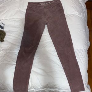 Mauve Corduroy Skinny Jeggings